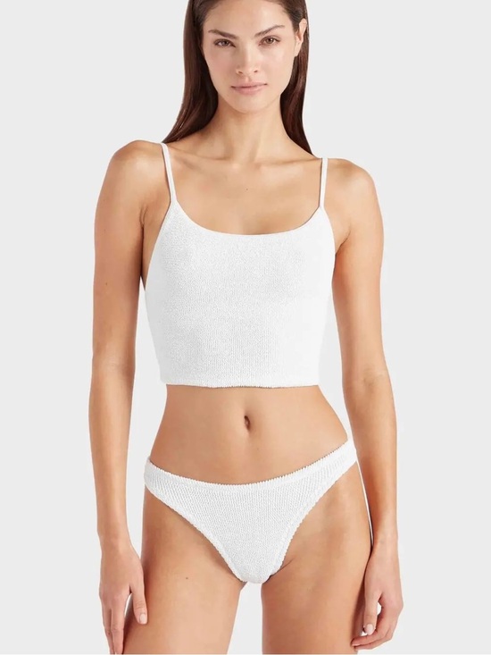 Hunza G Other - Hunza G Strap Bikini SET White Tankini Swimsuit Rare One Size